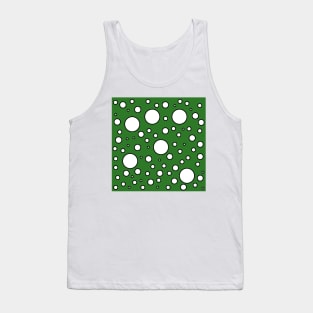 green white and black polka dot pop art design Tank Top